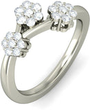 BlueStone The Isabel White Gold Diamond 18 K Ring
