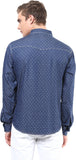 Silver Streak Men's Printed Casual Denim Shirt