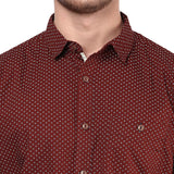 Silver Streak Men's Printed Casual Shirt