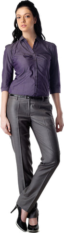 Bombay High Women's Solid Formal Shirt