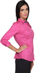 Bombay High Women's Polka Print Formal Shirt