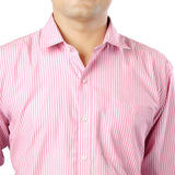 J Marks Men's Striped Formal Shirt