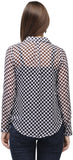 Colors Couture Women's Geometric Print Formal Shirt