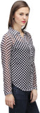 Colors Couture Women's Geometric Print Formal Shirt