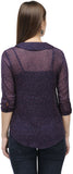 ColorsCo Women's Polka Print Formal Shirt