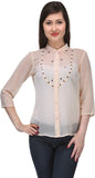 India Inc Women's Solid Casual Shirt
