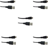 Storite 5 Pack 2.0 A to Micro B 5 Pin Hi-Speed for External Hard Drives/Digital Cameras/Mobile Phones (150cm - 4.5 Foot - 1.5M) USB Cable