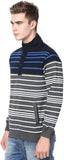 Mudo Full Sleeve Striped Men's Sweatshirt