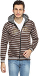 Wajbee Full Sleeve Striped Men's Sweatshirt