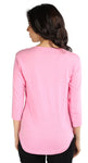 Wajbee Casual 3/4 Sleeve Solid Women's Top