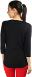 Wajbee Casual 3/4 Sleeve Solid Women's Top