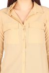 Blenni Women's Solid Casual Shirt