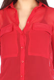 Blenni Women's Solid Casual Shirt