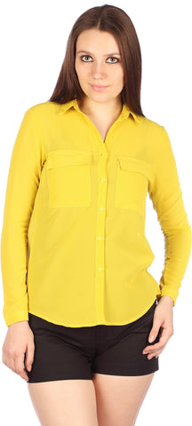 Blenni Women's Solid Casual Shirt