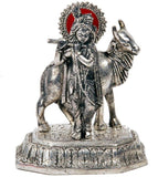 Sovam International Krishna With Cow Idol Showpiece  -  6 cm