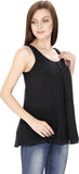 SVT ADA COLLECTIONS Casual Sleeveless Solid Women's Black Top