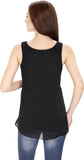 SVT ADA COLLECTIONS Casual Sleeveless Solid Women's Black Top
