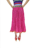 Shopmore Printed Women's Regular Pink Skirt