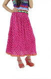 Shopmore Printed Women's Regular Pink Skirt