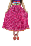 Shopmore Printed Women's Regular Pink Skirt