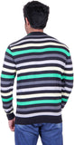 AUSTIN WOOD Striped V-neck Casual Men's Sweater