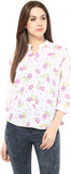Seeyaar Women's Floral Print Casual Shirt