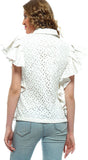 Ozel Studio Casual Short Sleeve Solid Women's Top