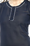 Ozel Studio Casual Sleeveless Solid Women's Top