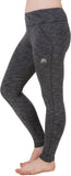 Creez Solid Women's Charcoal Full Length Sports Tights