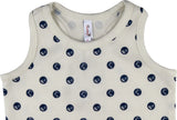Hunny Bunny Casual Sleeveless Polka Print Girl's Top