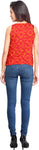 Urban Fashion Bank Casual, Party, Festive, Lounge Wear Sleeveless Printed Women's Top
