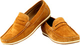 GAI Tan Leather Loafers