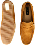 GAI Tan Leather Loafers