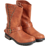 TEN TEN Women's Tan Mid Length Boots Boots