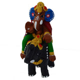 eCraftIndia Lord Ganesha on Elephant Showpiece  -  13.97 cm