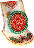 Sunvi Rajasthani Stonework Mobile Stand Showpiece  -  11 cm