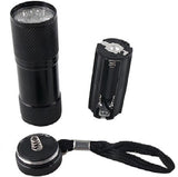 THINK3 Invisible Ink Marker 9LED UV Ultra Violet 3 AAA Battery Flashlight Torch Light Emergency Lights
