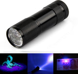 THINK3 Invisible Ink Marker 9LED UV Ultra Violet 3 AAA Battery Flashlight Torch Light Emergency Lights