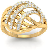 Jewels5 Helma Gold Diamond 18 K Ring