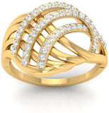 Jewels5 Helma Gold Diamond 18 K Ring