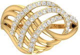 Jewels5 Helma Gold Diamond 18 K Ring
