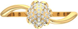 Jewels5 Aphrodite Gold Diamond 18 K Ring