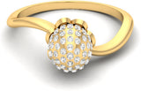 Jewels5 Aphrodite Gold Diamond 18 K Ring