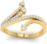 Jewels5 Olivoa Gold Diamond 18 K Ring