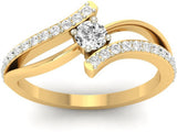Jewels5 Petra Gold Diamond 18 K Ring