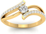 Jewels5 Petra Gold Diamond 18 K Ring