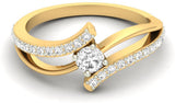 Jewels5 Petra Gold Diamond 18 K Ring