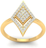Jewels5 Alena Yellow Gold Diamond 18 K Ring