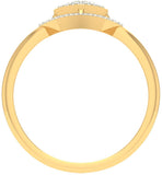 Jewels5 Alena Yellow Gold Diamond 18 K Ring