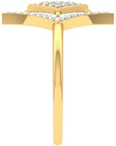 Jewels5 Alena Yellow Gold Diamond 18 K Ring